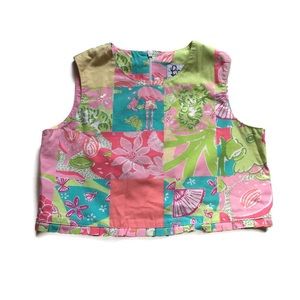 Girls: Lilly Pulitzer “Tropical Patch” Crop Top